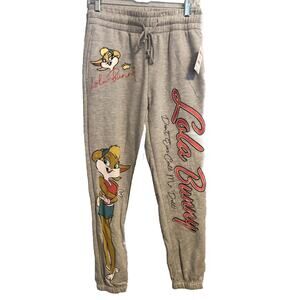 New Looney Tunes Lola Bunny Womens Sweatpants XS Gray Jogger Lounge Sleepwear